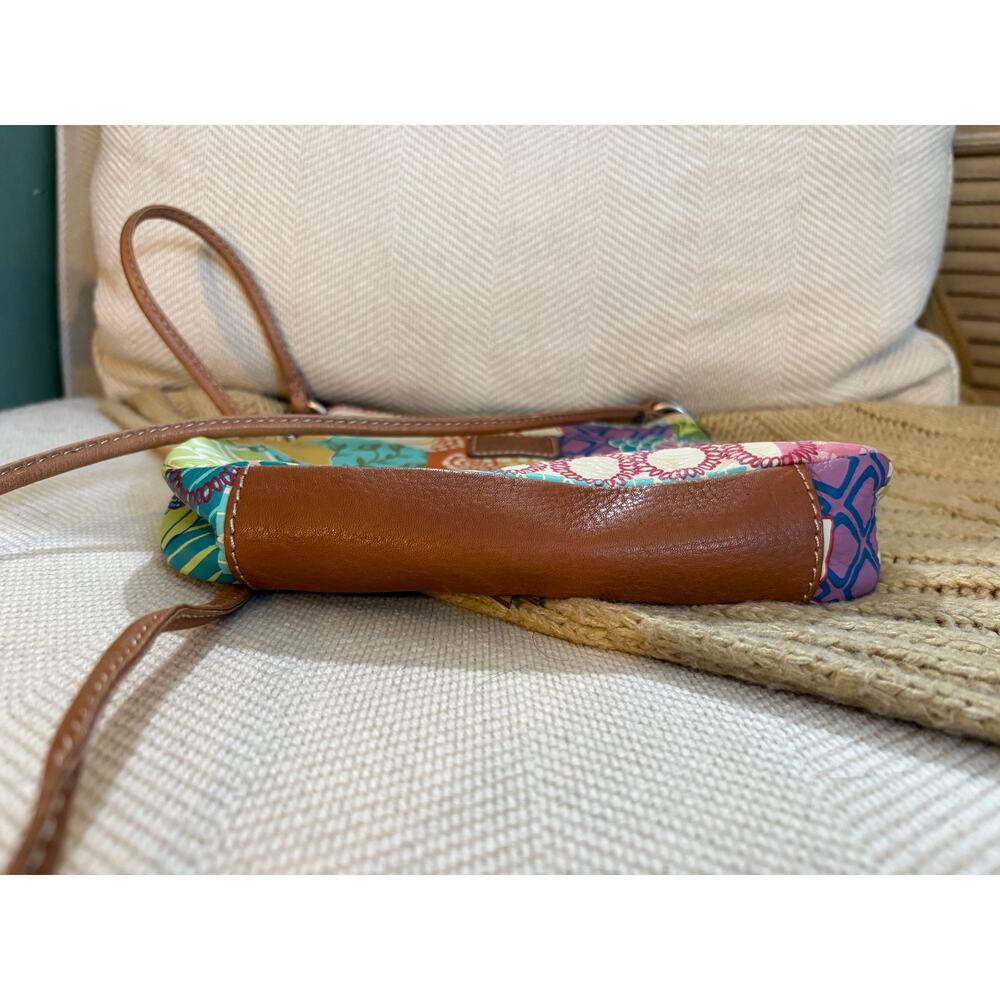 Fossil Multicolor Floral Patchwork Crossbody Bag … - image 4